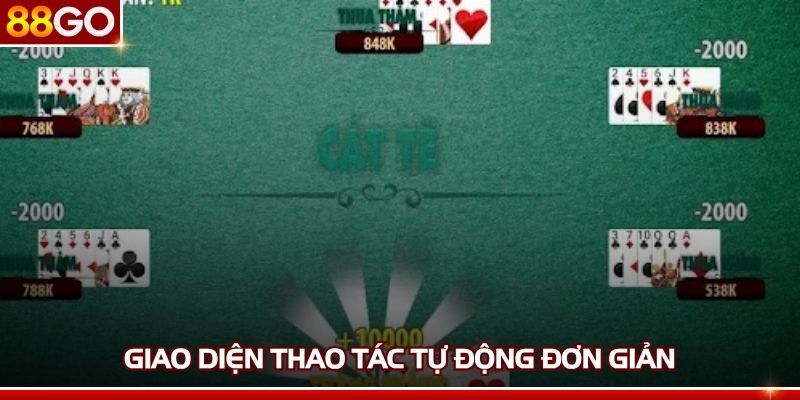 Giao diện thao tác tự động đơn giản