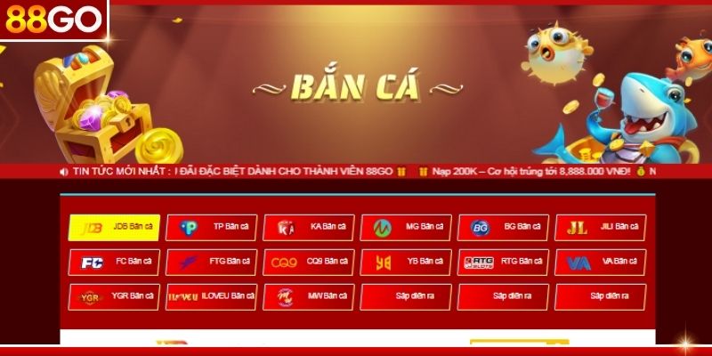 Khám phá bắn cá 88GO với hơn 2,3 triệu người tham gia mỗi tháng